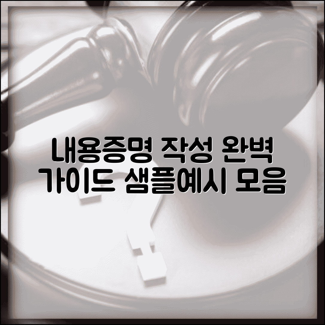 내용증명 예시 및 샘플 | 내용증명서 작성 사례 모음