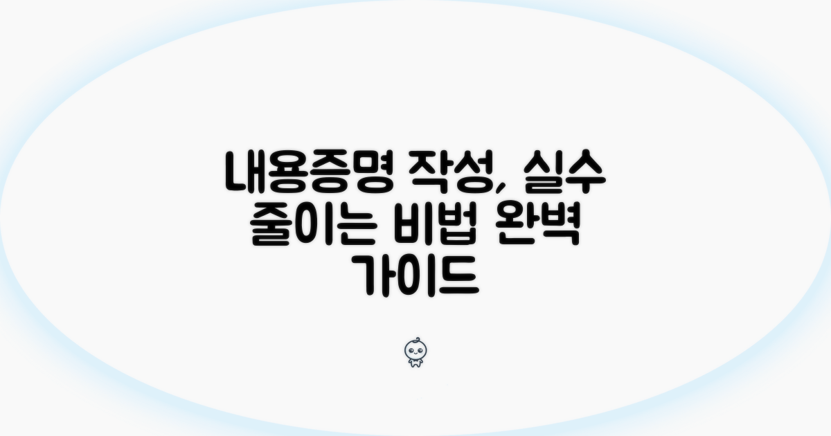 내용증명서 작성, 실수 줄이는 법