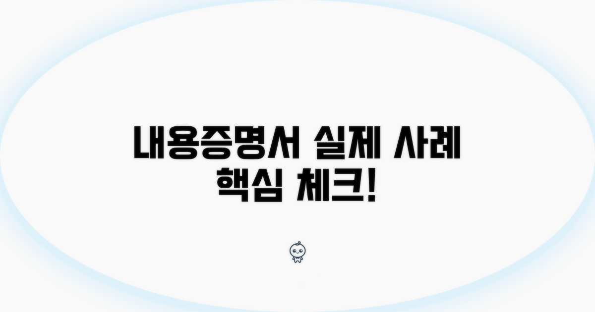 실제 사례로 보는 내용증명서 샘플