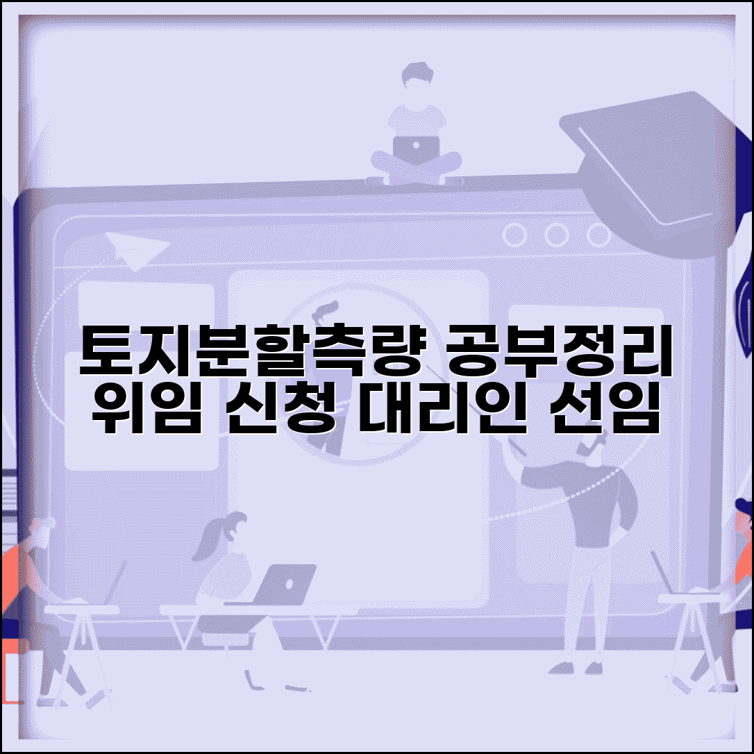 토지분할측량 공부정리 위임 | 공부정리 신청 대리인 선임