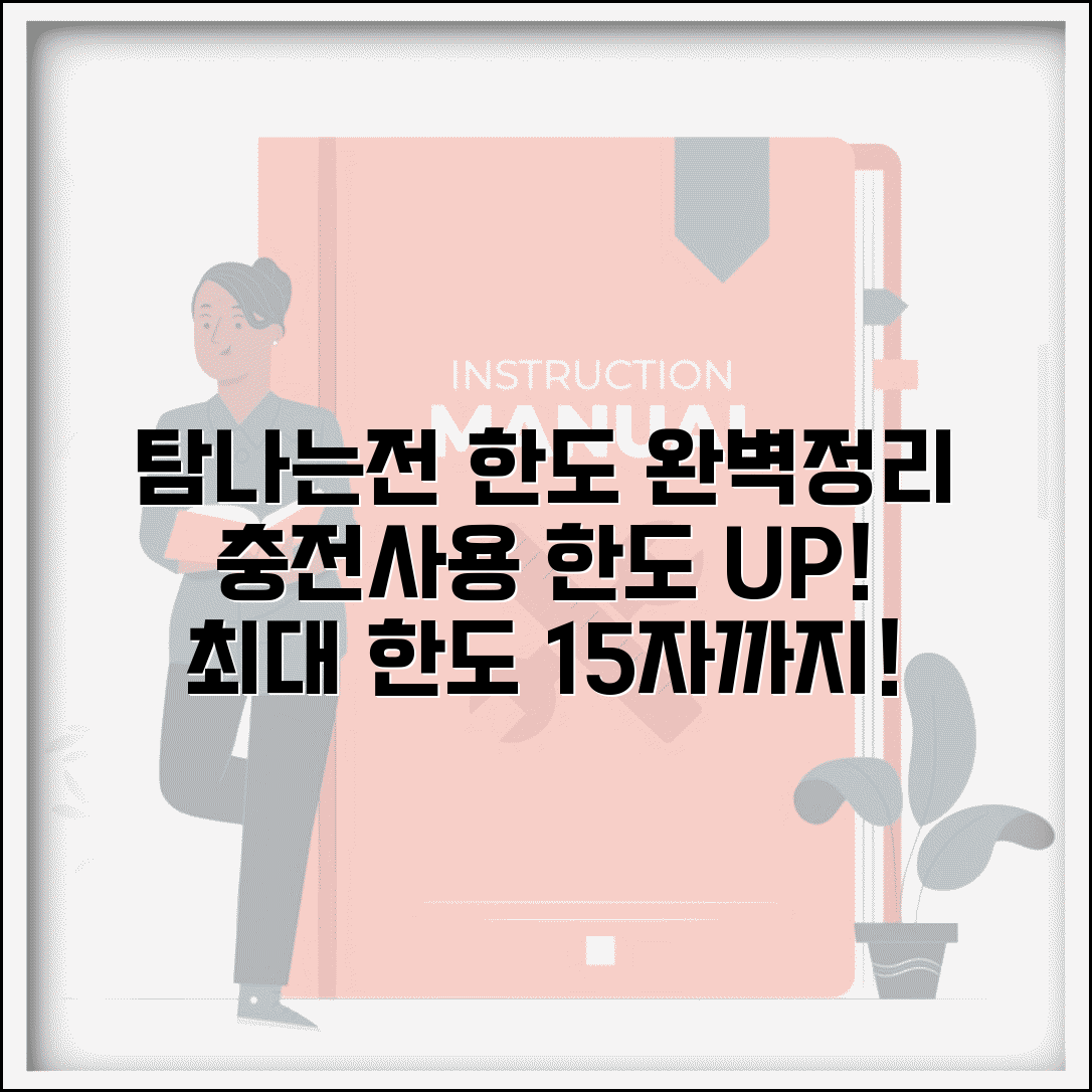 탐나는전 한도 안내 | 충전 사용 한도 제한 완벽정리