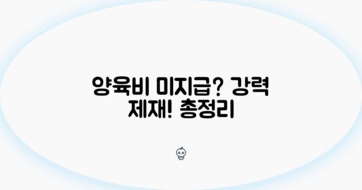 양육비 미지급 시 제재 방법 총정리