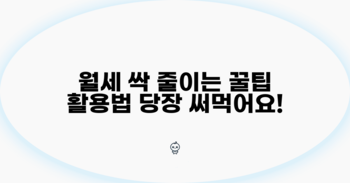 월세 부담 줄이는 꿀팁과 활용법