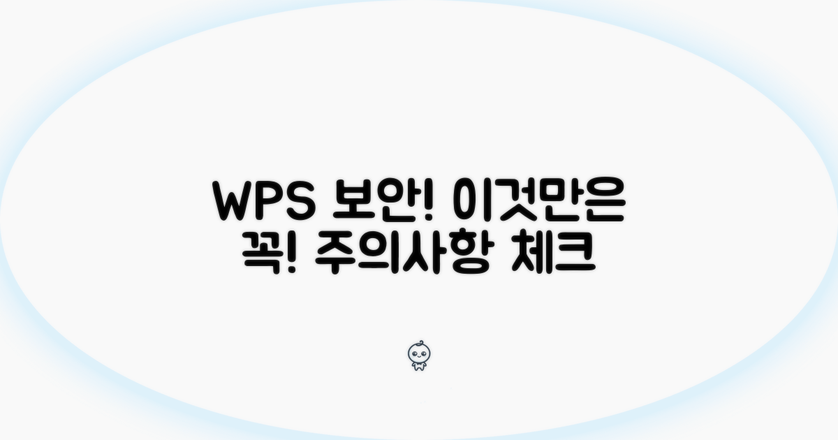 WPS 보안 및 주의사항 체크