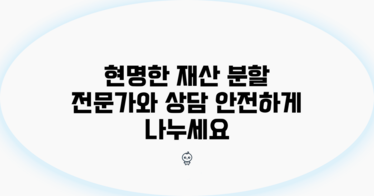 현명한 재산 분할, 전문가와 상담