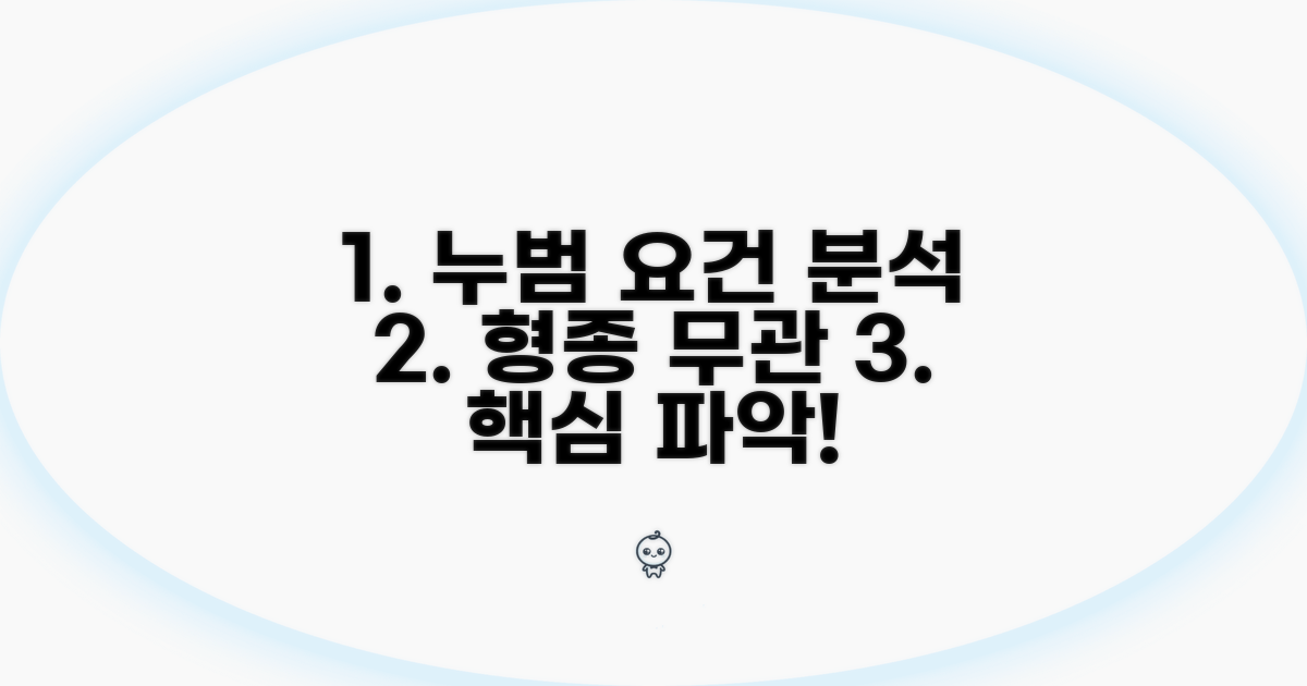 형종 불문 누범, 핵심 조건 분석
