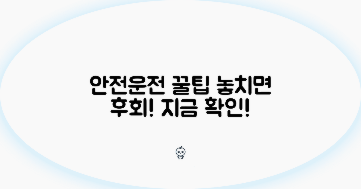 안전 운행을 위한 추가 팁
