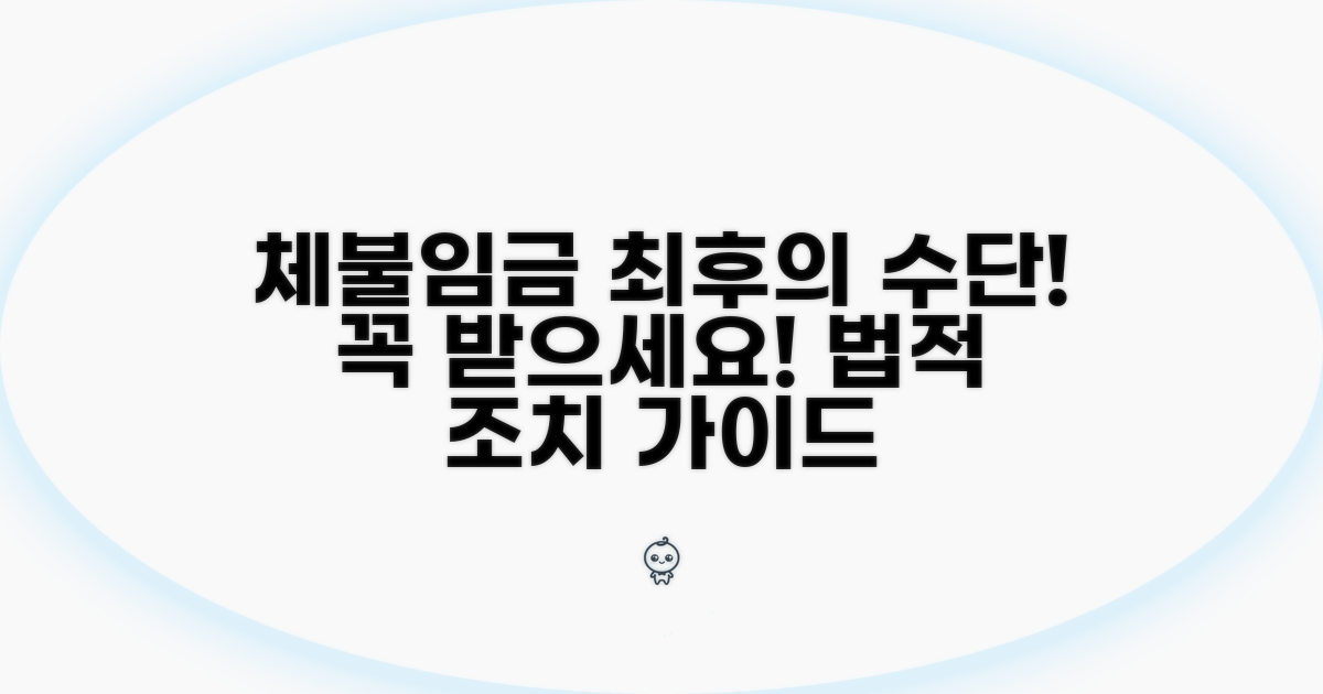 체불임금 받기 위한 최종 단계