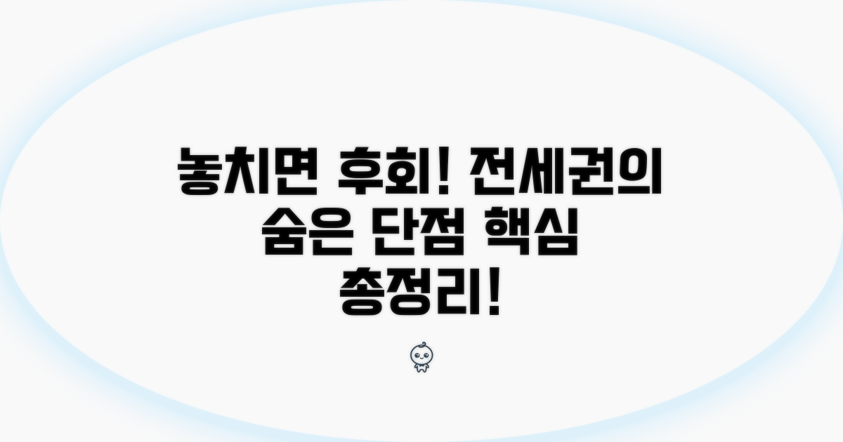 놓치기 쉬운 전세권 단점 분석