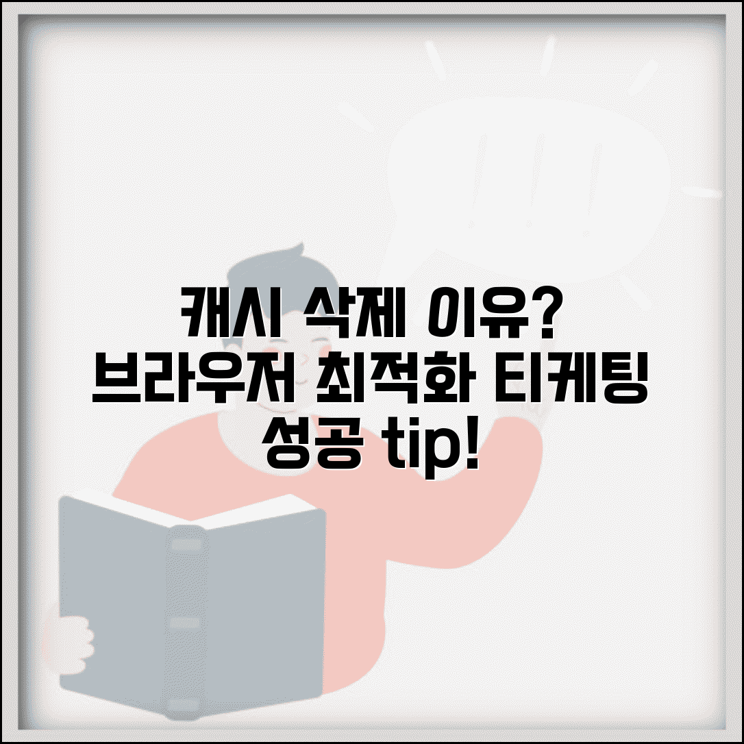 티케팅 캐시 삭제하는 이유 | 브라우저 최적화 방법