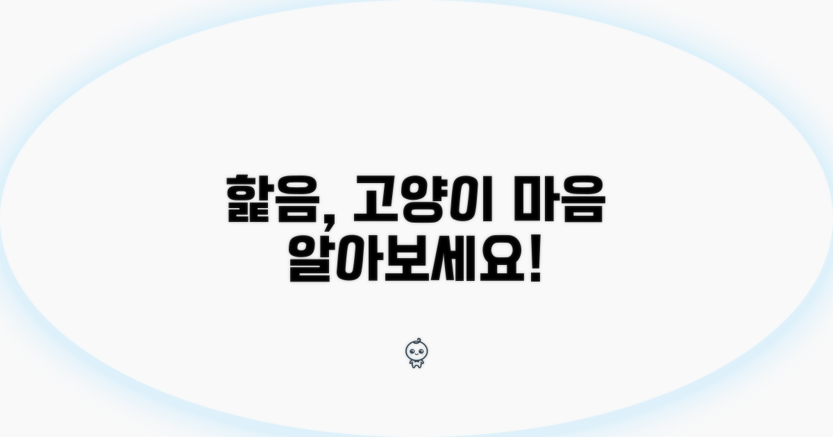핥음으로 알아보는 고양이 심리