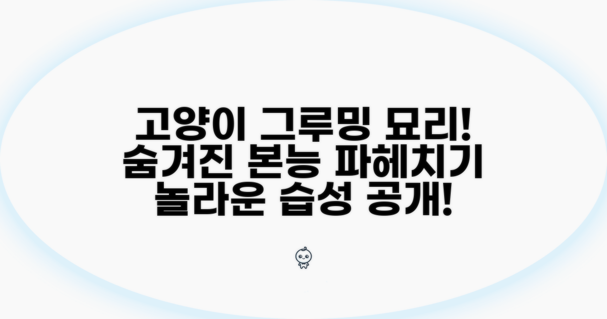 고양이 그루밍 본능의 모든 것