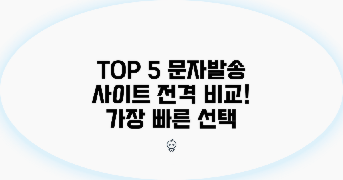 TOP5 대량문자발송 사이트 비교