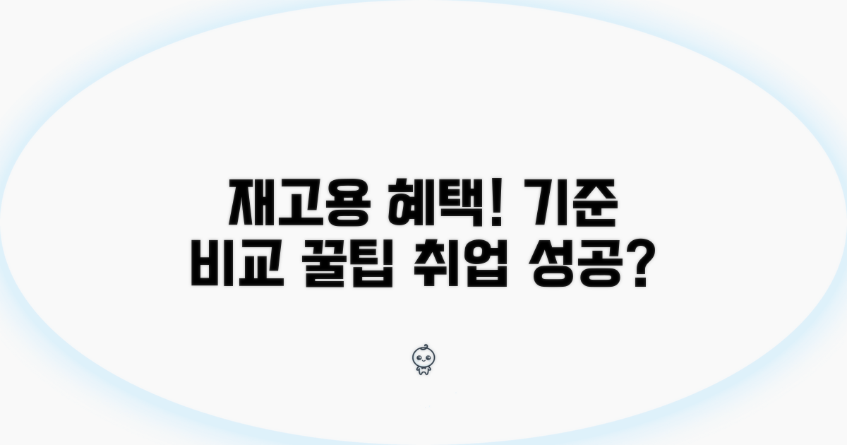 재고용 추천 기준과 혜택 비교