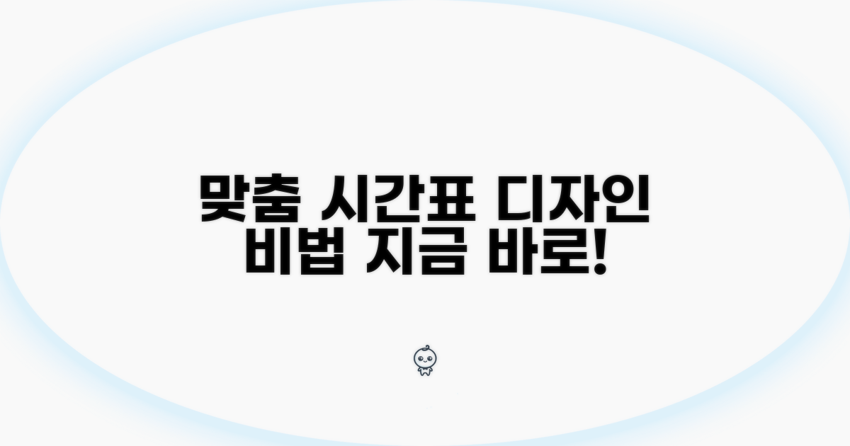 나에게 딱 맞는 시간표 디자인하기