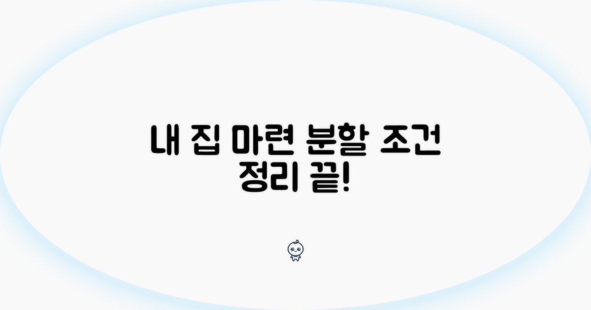 내 집 마련, 분할 방식과 조건