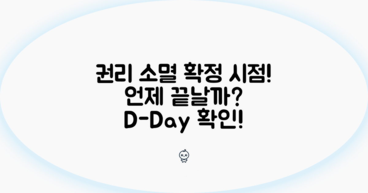 권리 소멸 시점, 언제 확정될까?