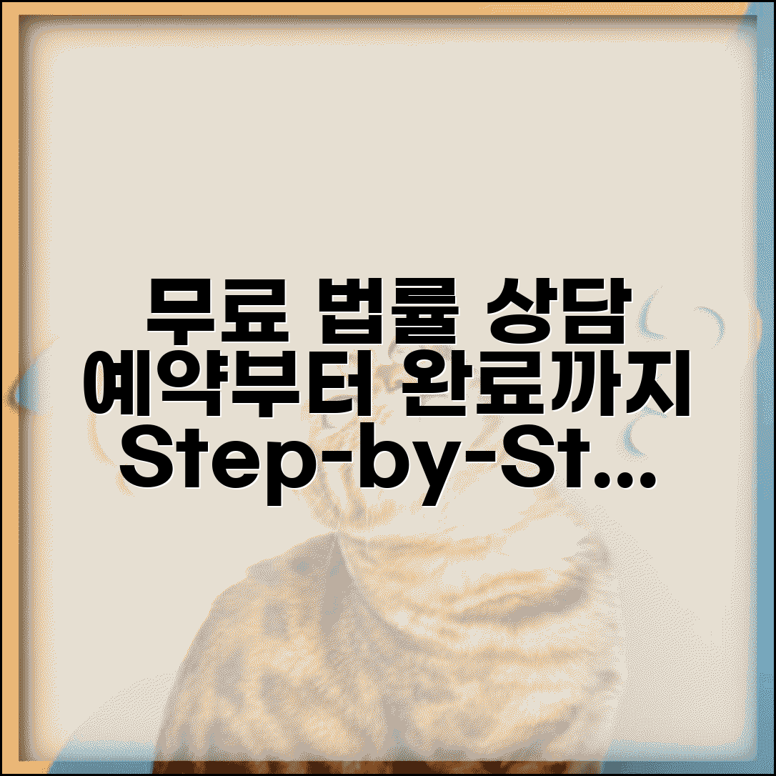 무료 법률 상담 예약부터 상담까지 단계별 안내