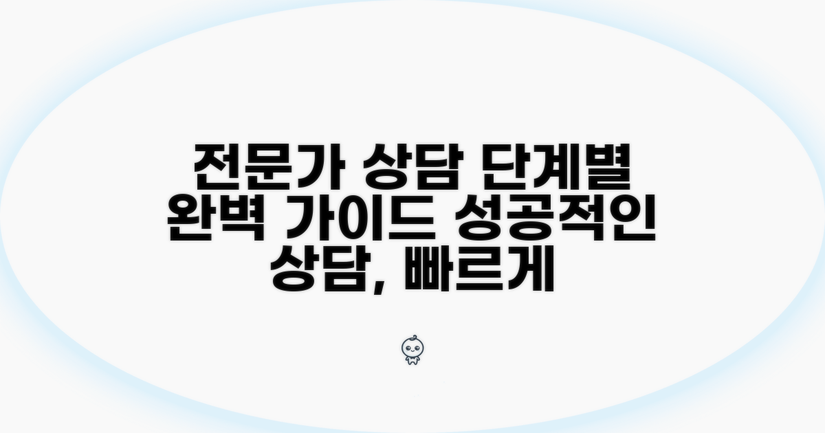 전문가와 상담 진행 절차