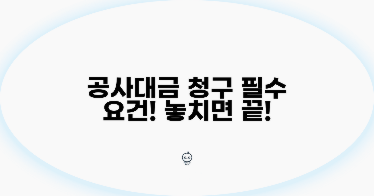 공사대금 청구 핵심 요건