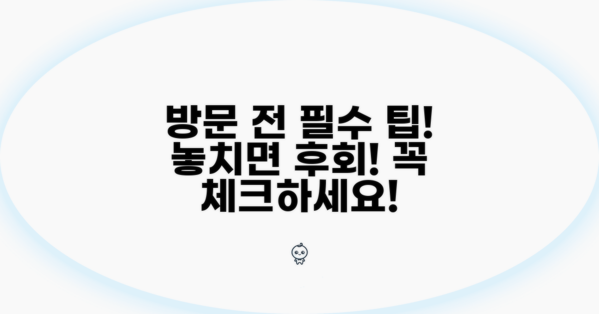 방문 전 꼭 알아야 할 팁