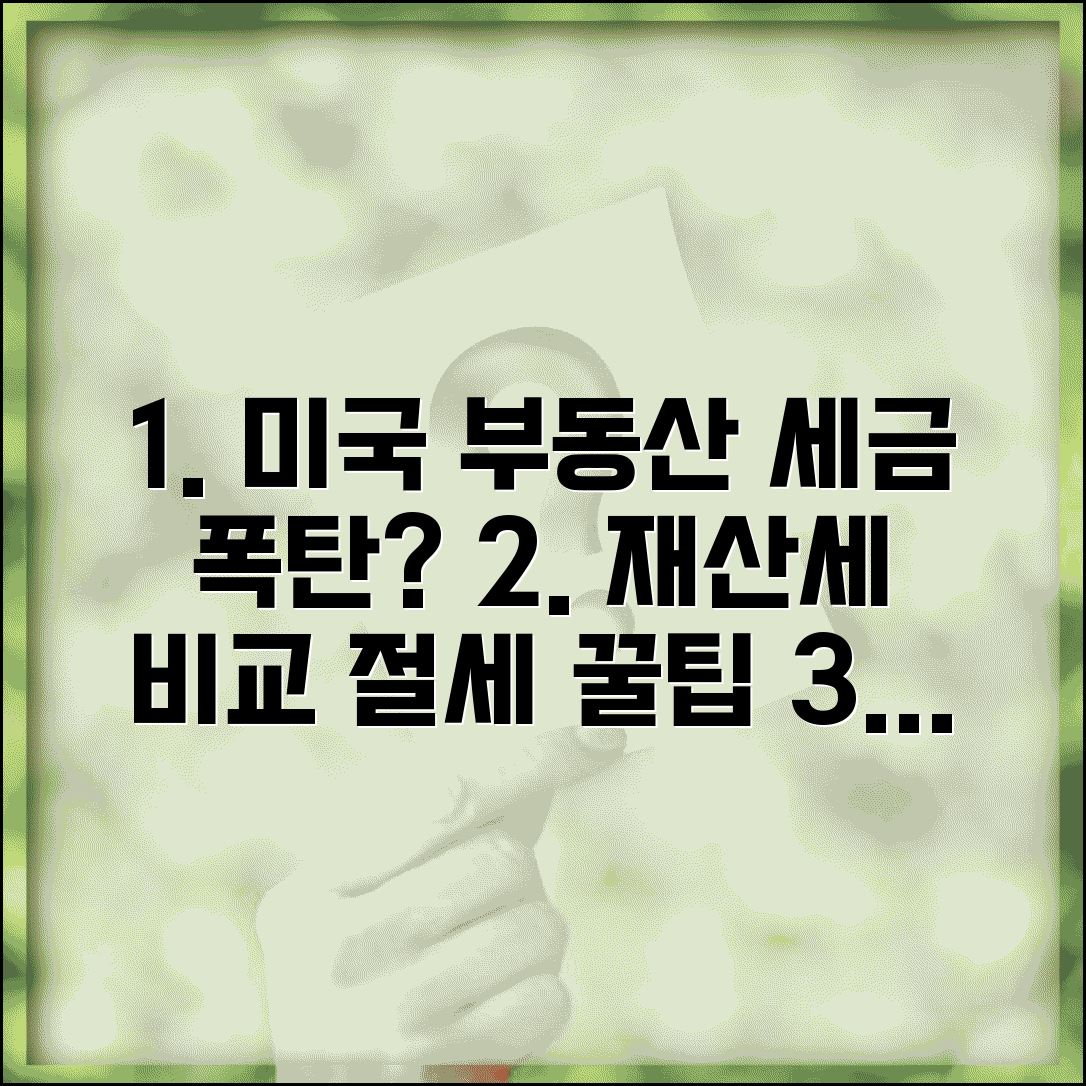 미국 부동산 보유세 | 미국 재산세와 한국 비교, 절세 팁과 주의사항 총정리