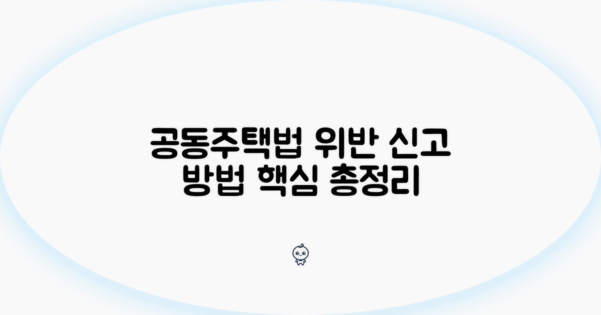 공동주택관리법 위반 시 신고 방법 알아보기