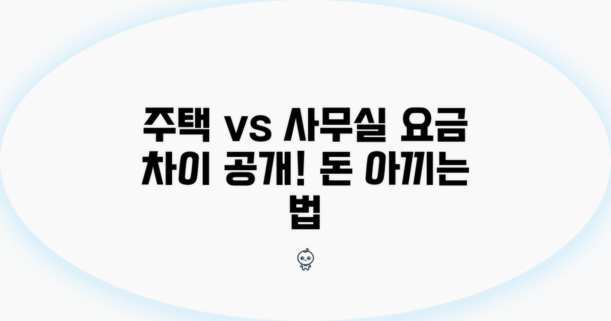 주거용 vs 업무용 요율 비교