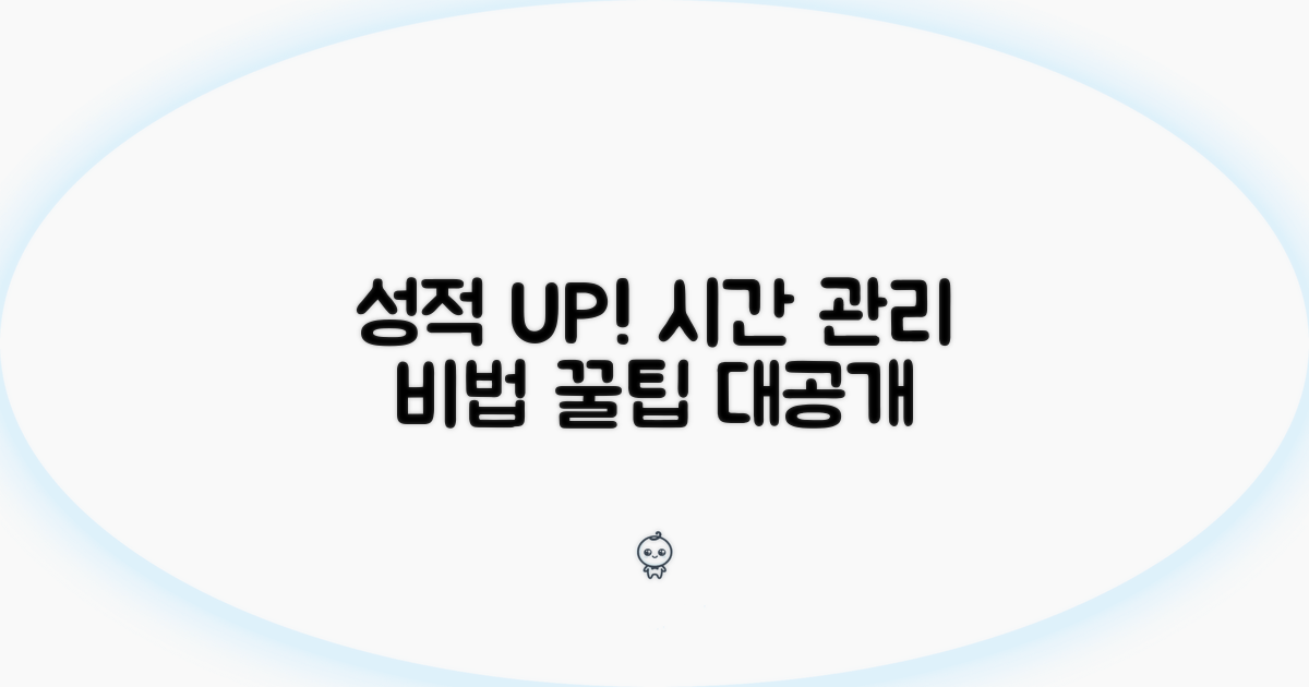 시간 관리 전략으로 성적 유지하기