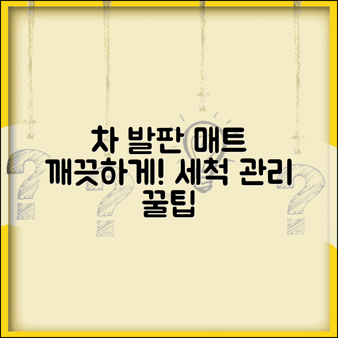 자동차 매트 청소 방법 고무 매트 카매트 | 차 발판 매트 세척 관리 꿀팁 총정리