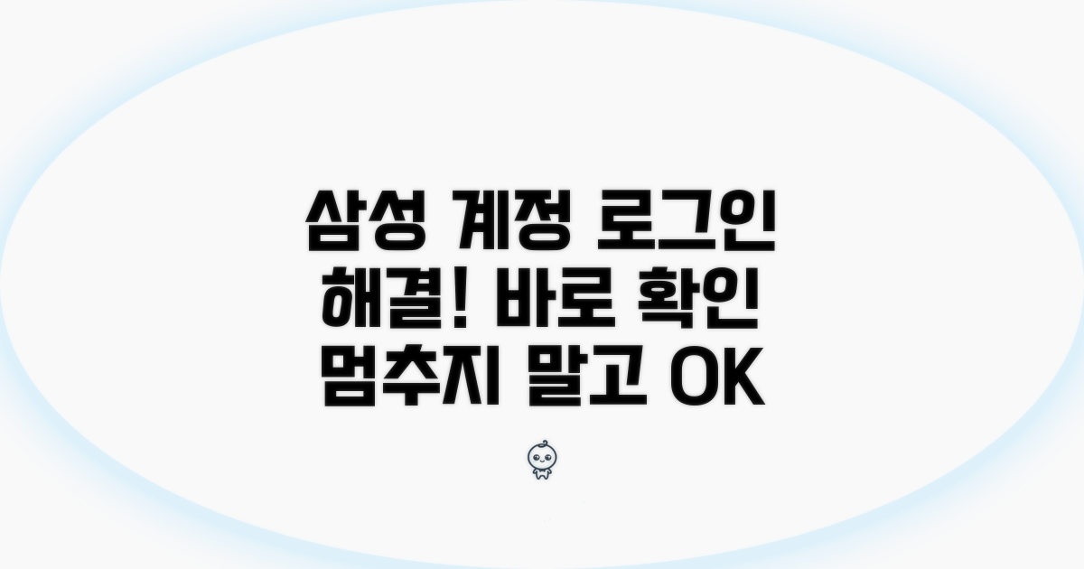 삼성계정 로그인 오류 해결법