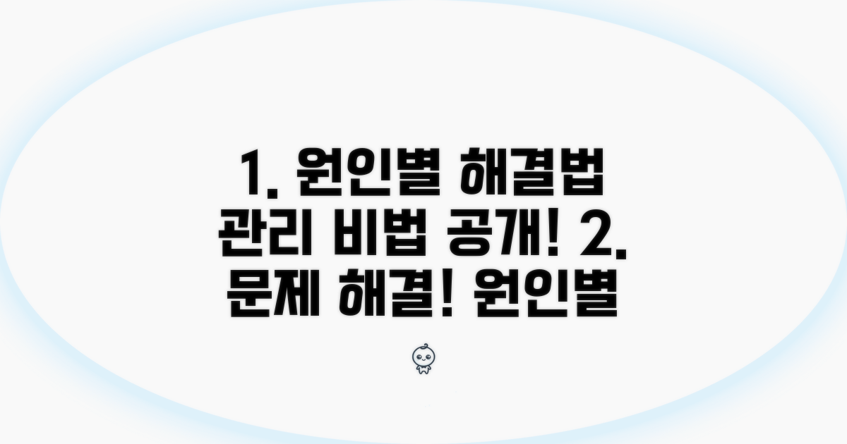 원인별 맞춤 해결법과 관리 비법