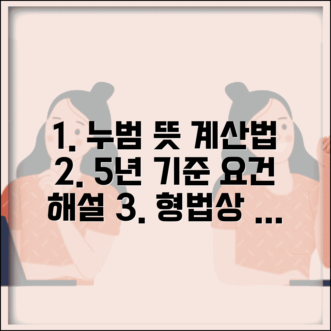 누범기간 뜻과 계산 방법 | 누범 기준 및 형법상 규정 | 5년 기준 요건 완벽 해설