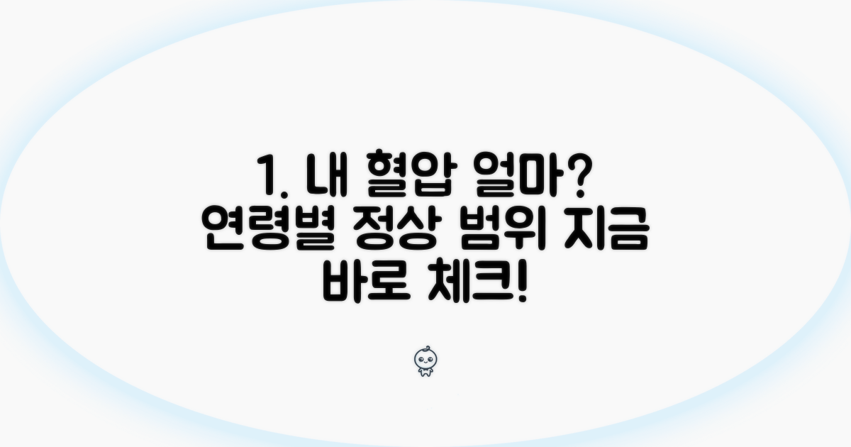 연령별 혈압 정상 수치 확인