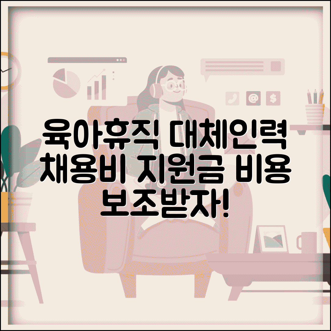 육아휴직 대체인력지원금 | 임시직 채용비 지원 | 대체인력 비용 보조