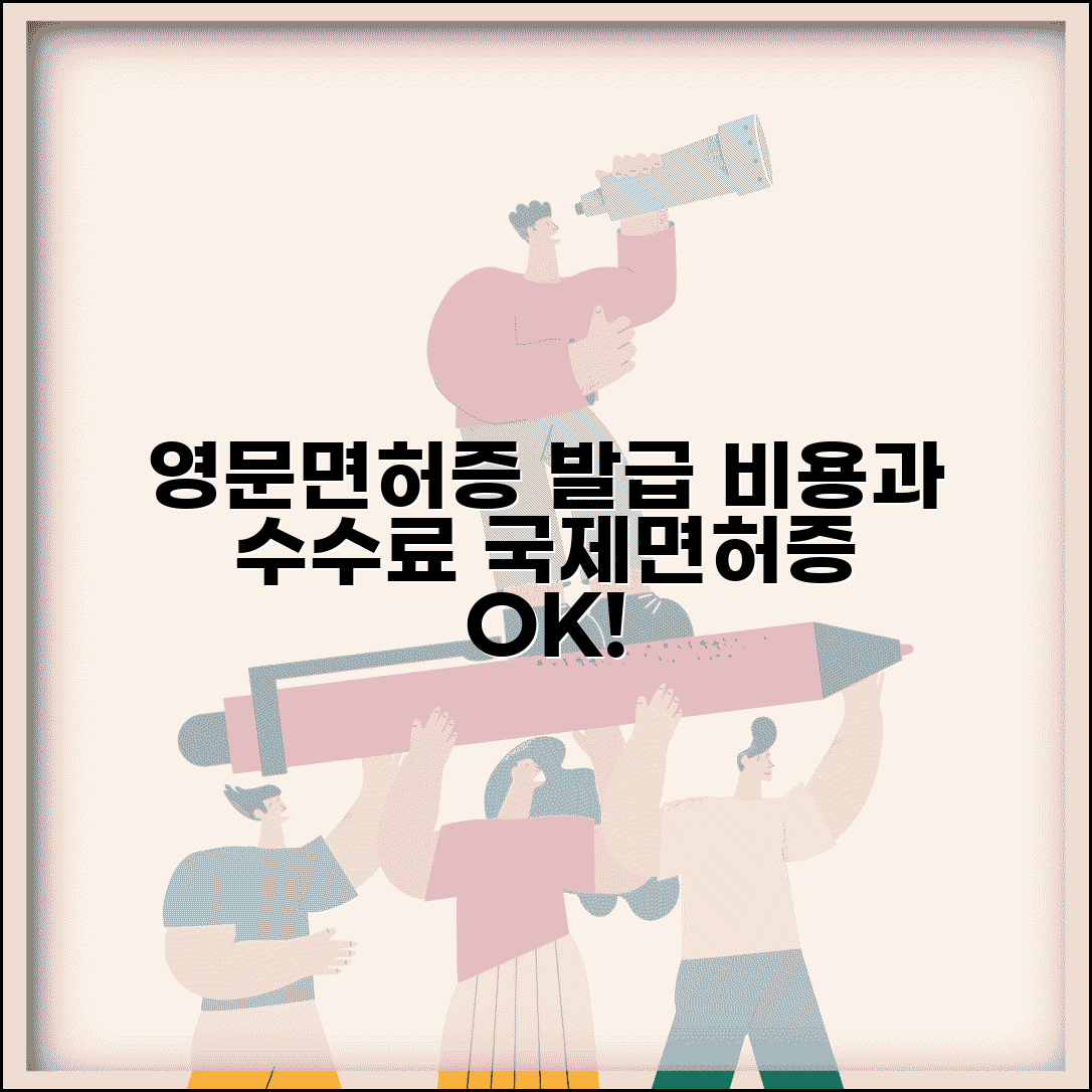 운전면허증 영문 발급 수수료 | 국제면허증 영문 면허증 발급 비용
