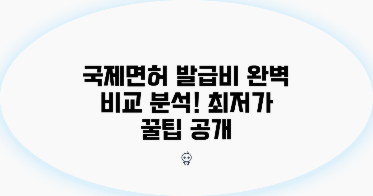 국제운전면허증 발급 비용 비교 분석