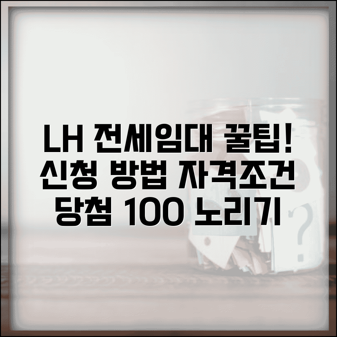 전세임대포털 신청 방법 | LH 전세임대 자격조건과 당첨 팁