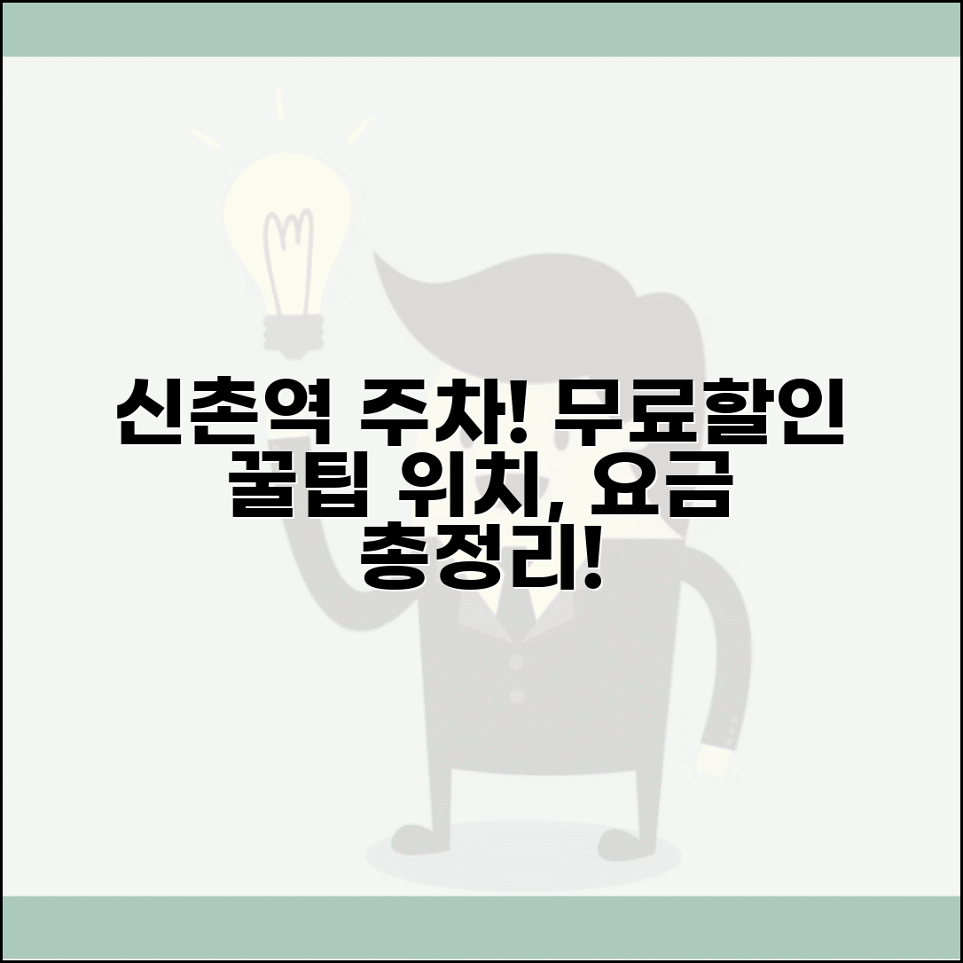 신촌역 주차장 무료 할인 주차 가능한 곳 위치 요금 완벽 정리