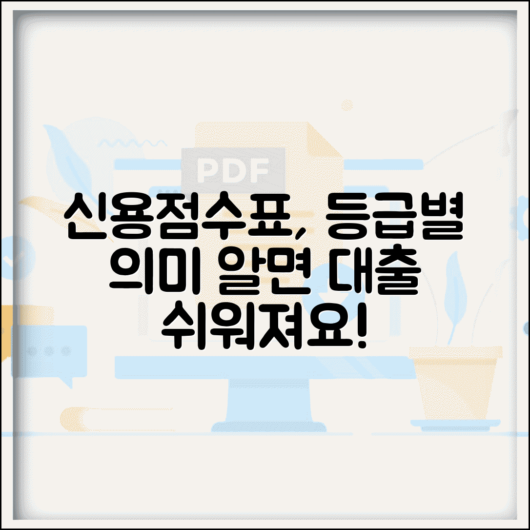 신용등급 점수표 보는 법 | 신용점수별 등급 구분과 의미