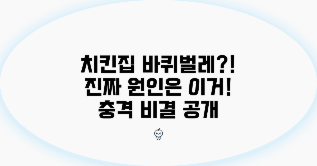 동네 치킨집 바퀴벌레 발생 원인