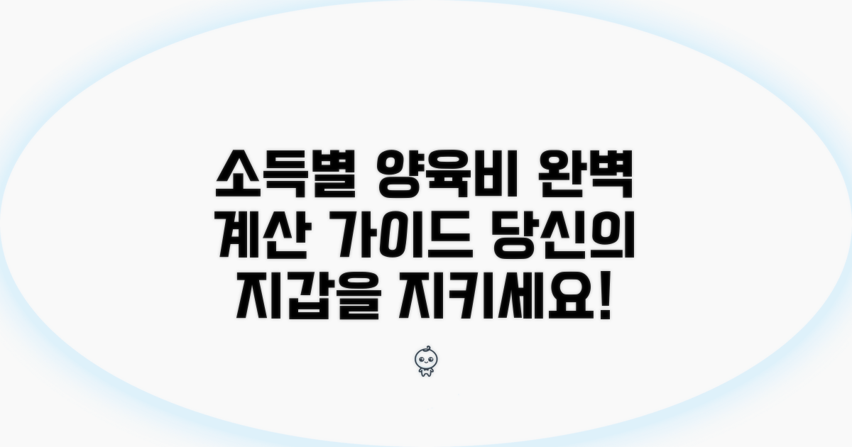 소득별 양육비 계산 완벽 가이드