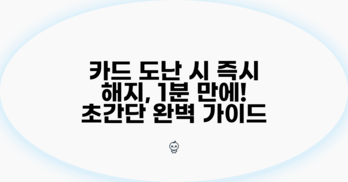카드 도난 시 해지 절차 완벽 안내