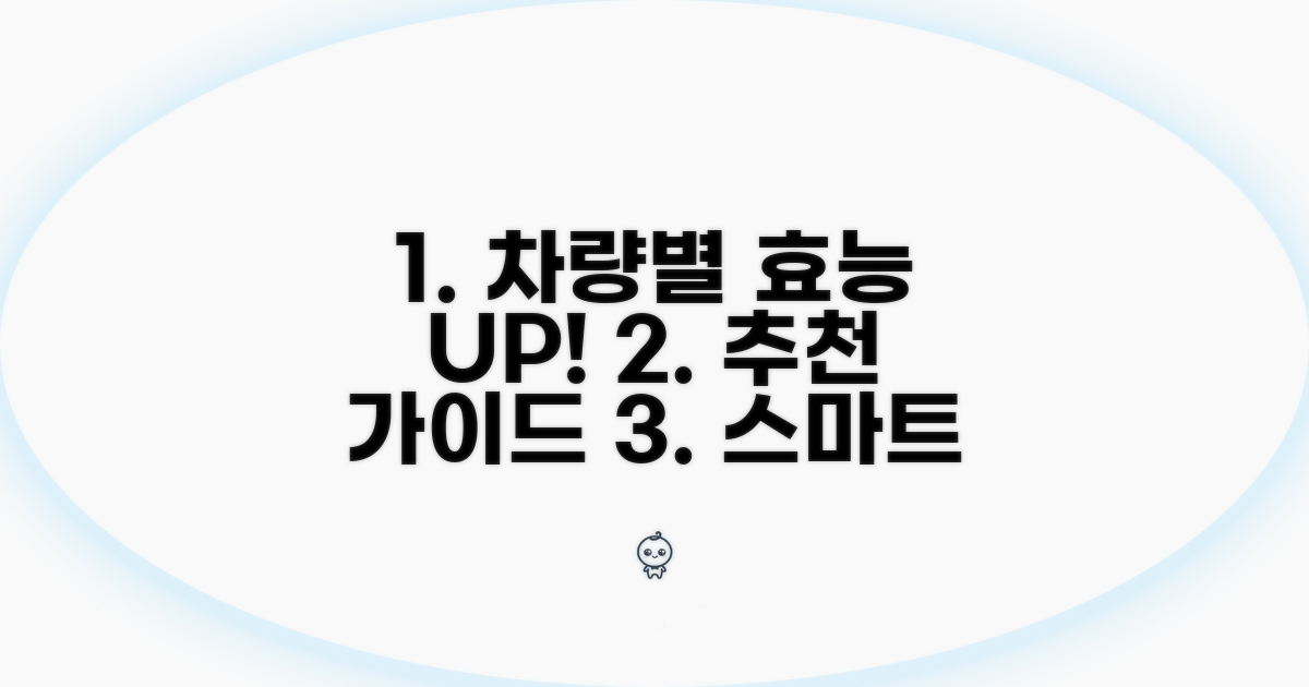 차량별 개선 효과 및 선택 가이드
