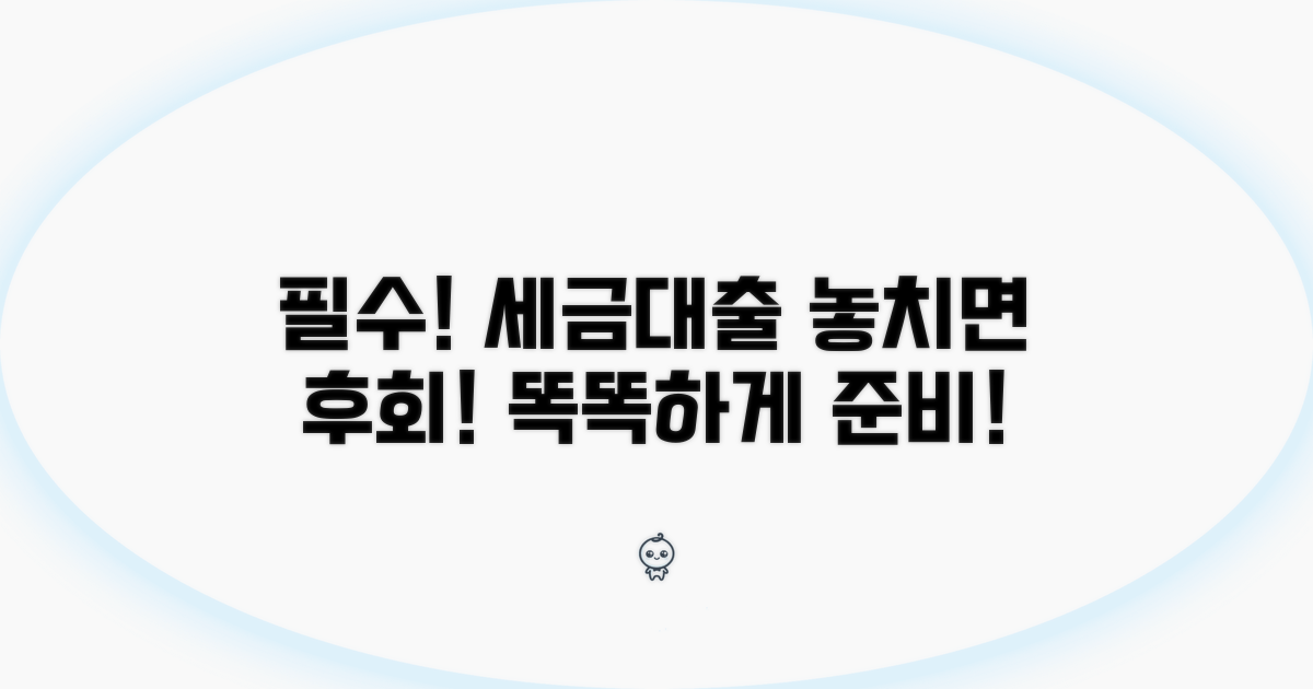 세금 및 대출 주의사항 꼭 확인하세요