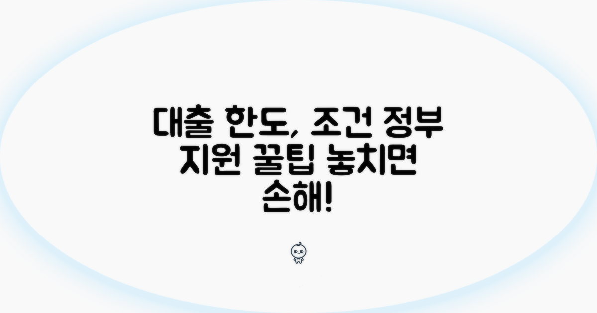정부 대출 한도와 조건 상세 분석