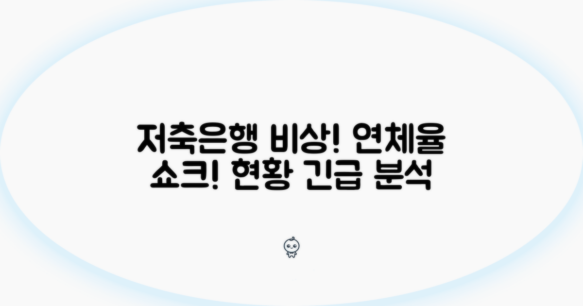 연체율 비상 저축은행 현황 분석