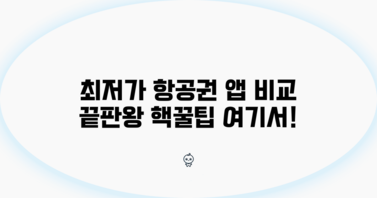 항공권 앱 비교, 최저가 찾기