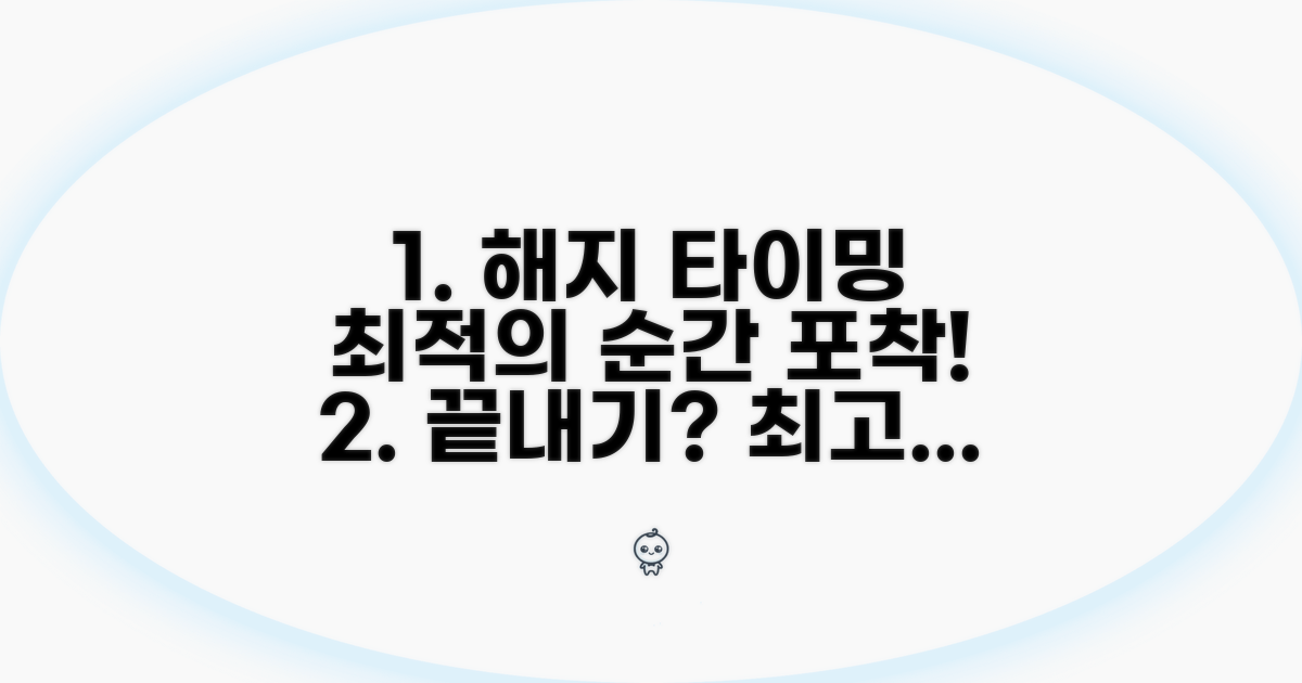 최적의 해지 타이밍 잡는 방법