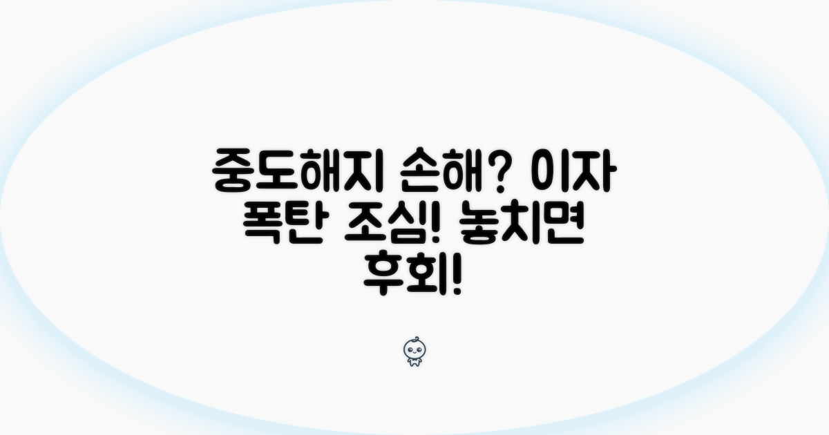 중도해지 이자, 얼마나 손해 볼까?